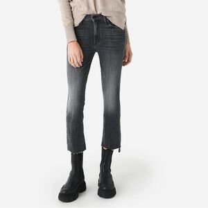 MOTHER The Insider Cropped Fray Jeans